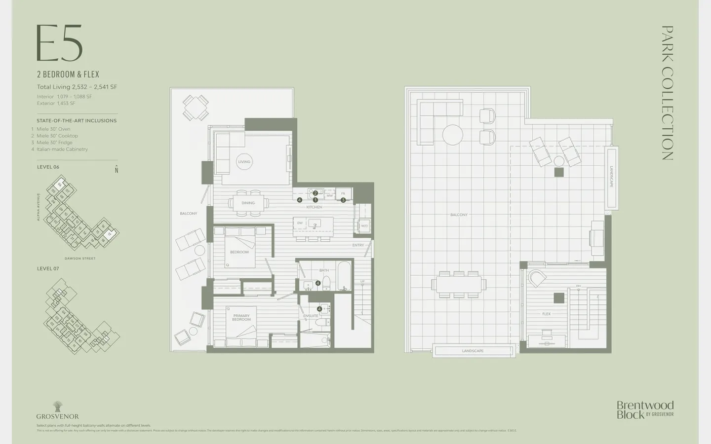 The Residences at Brentwood Block Floor Plan
