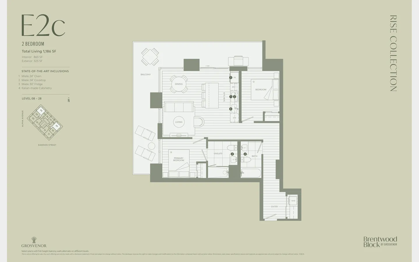 The Residences at Brentwood Block Floor Plan