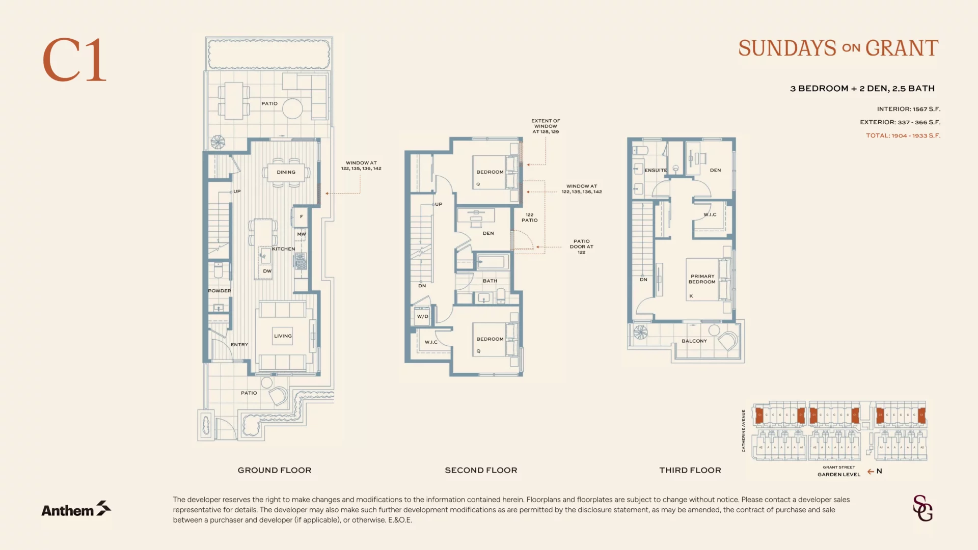 Sundays on Grant Coquitlam Floor Plans