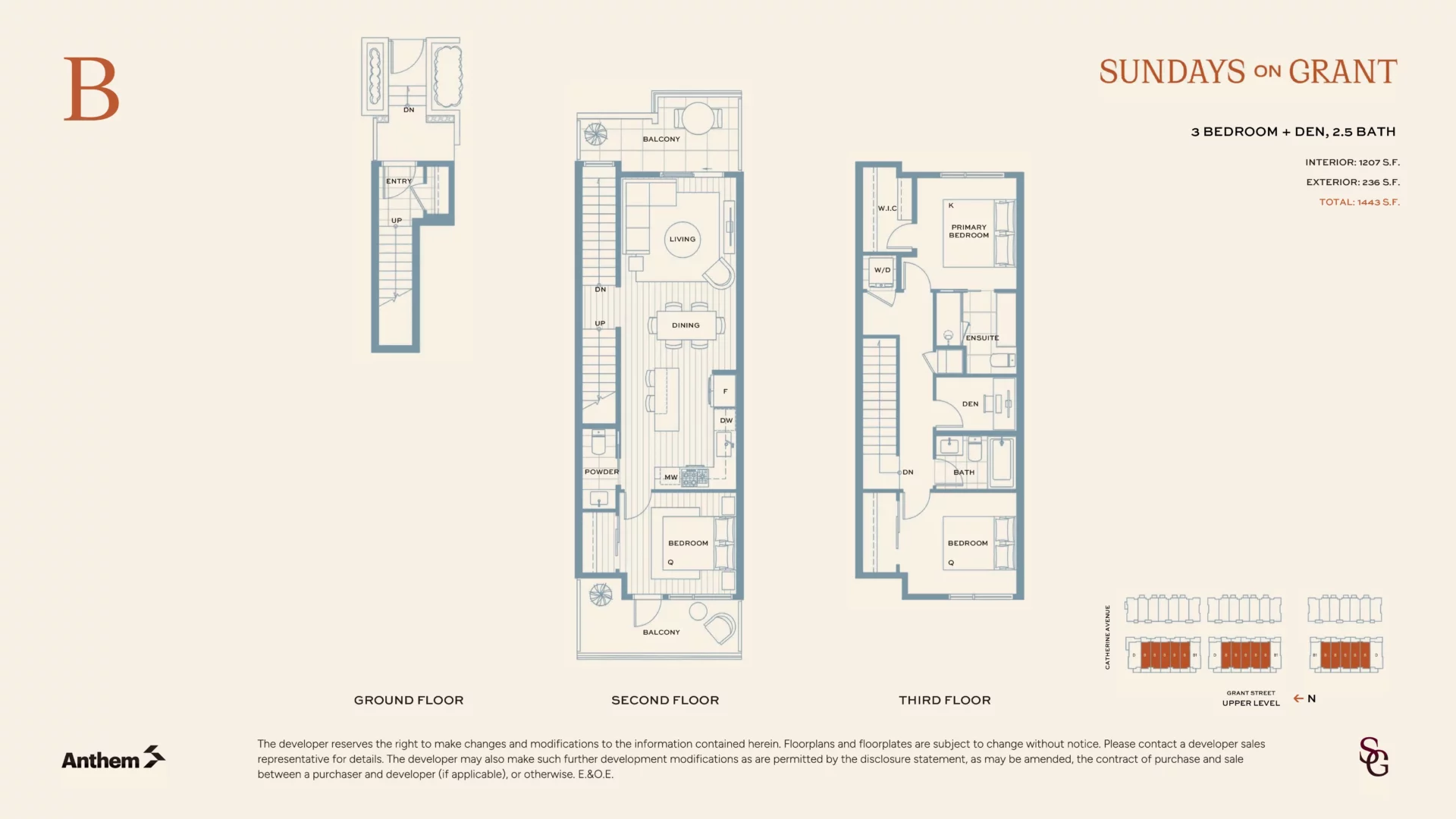 Sundays on Grant Coquitlam Floor Plans