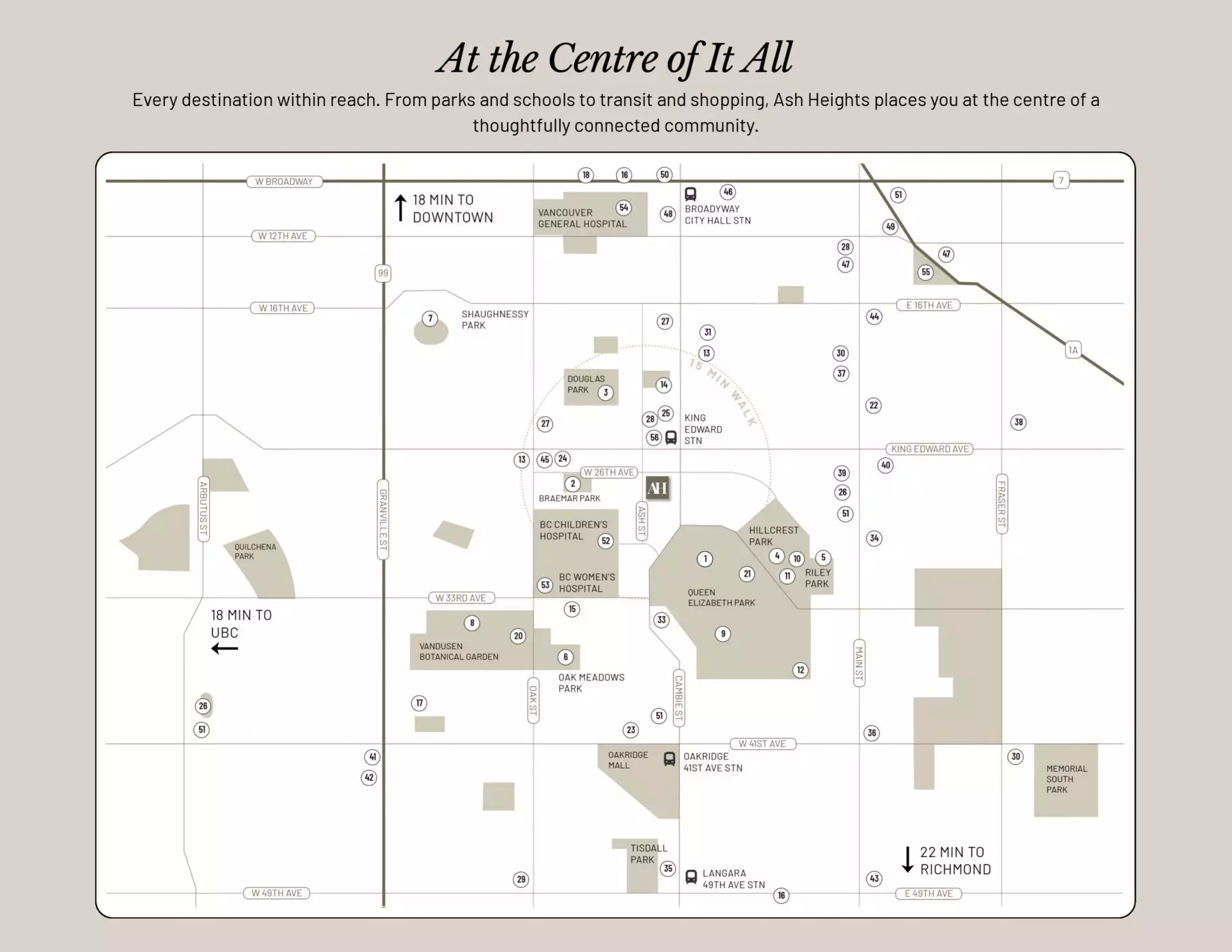 Ash Heights - Location Map