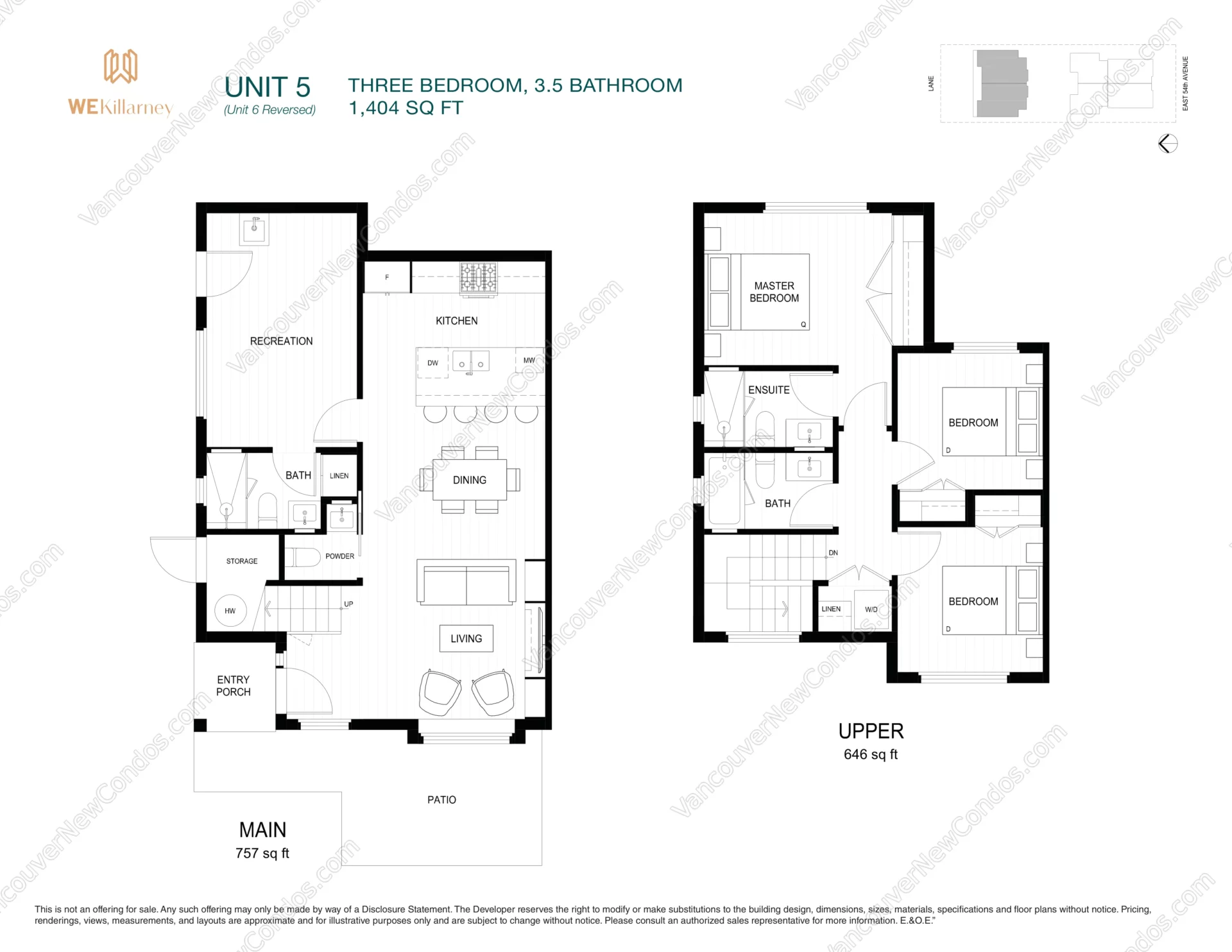 WeKillarney - Plan UNIT-5 ( 3 Bedroom )