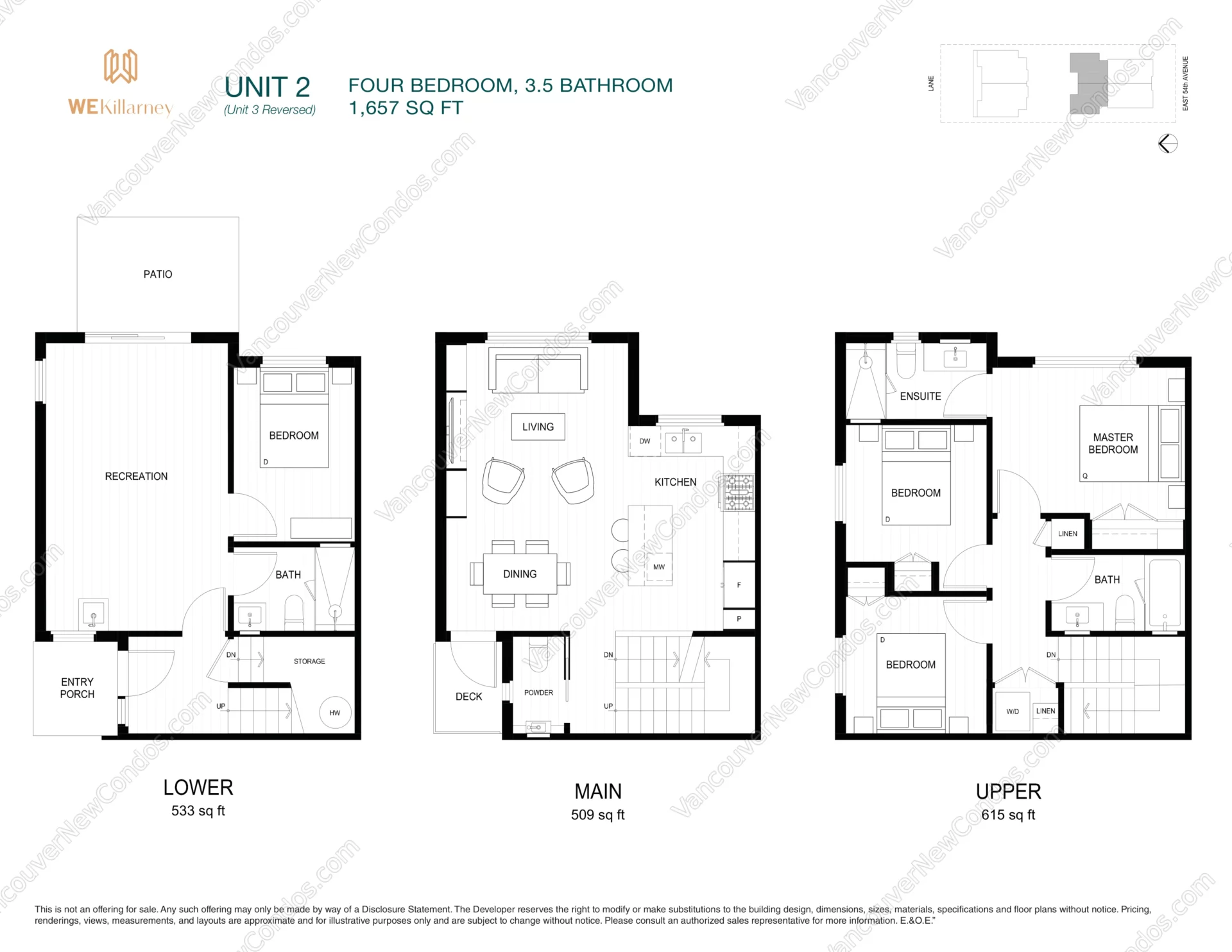 WeKillarney - Plan UNIT-2 ( 4 Bedroom )