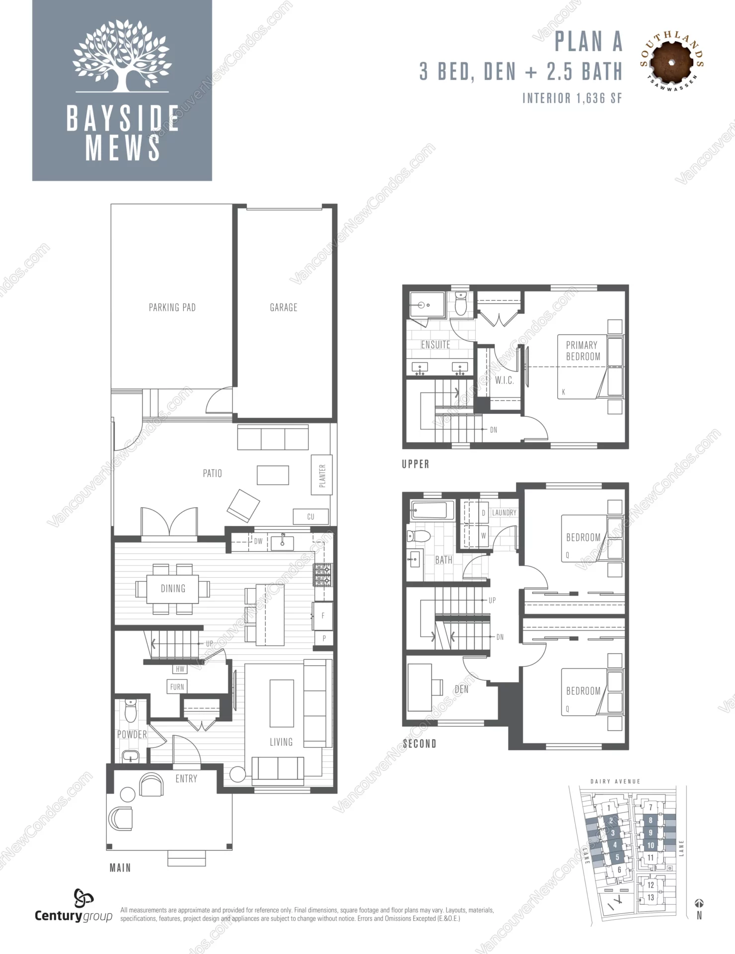Bayside Mews - Plan A ( 3 Bedroom )