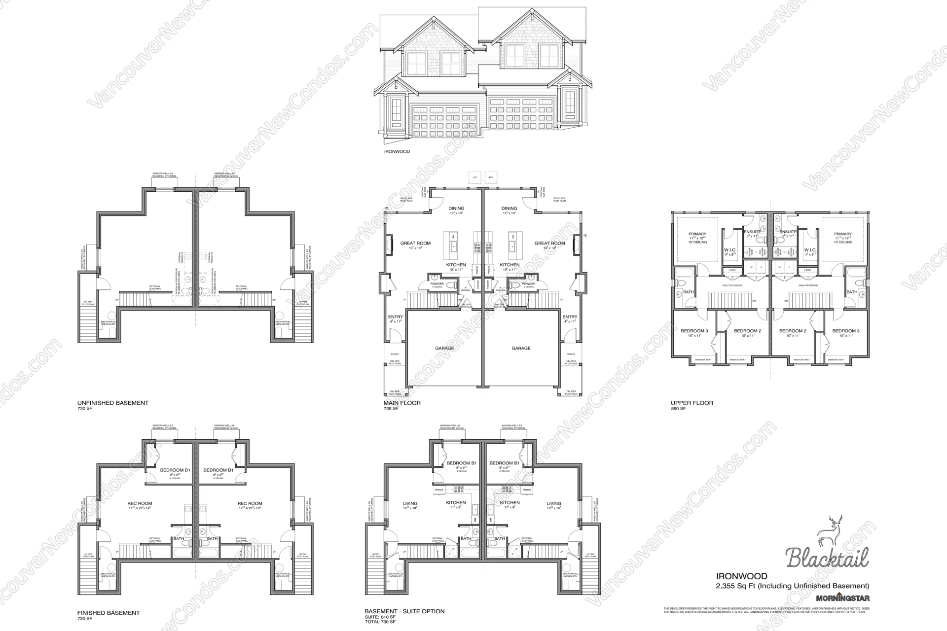 Blacktail - Plan IRONWOOD ( 3 Bedroom )