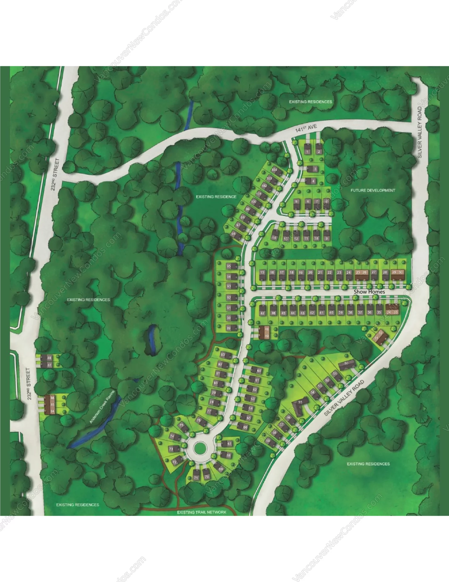 Blacktail site plan in Maple Ridge