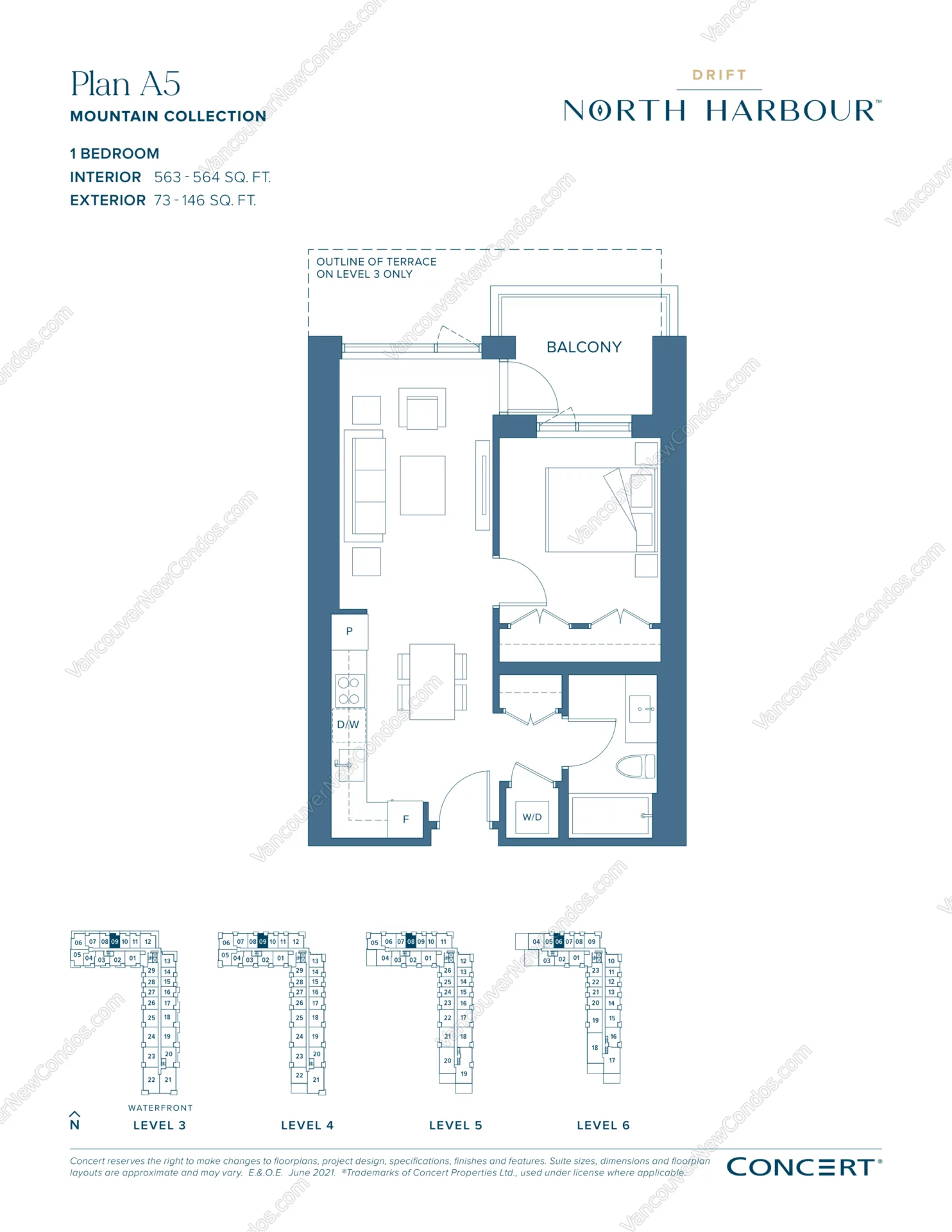 Drift at North Harbour - Plan A5 ( 1 Bedroom )