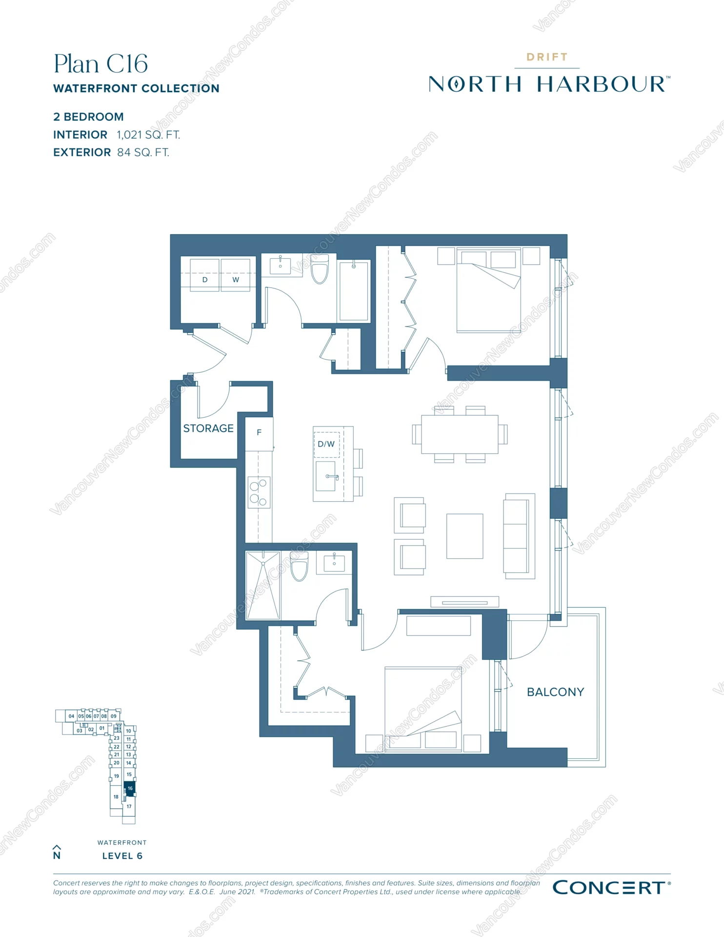 Drift at North Harbour - Plan C16 ( 2 Bedroom )