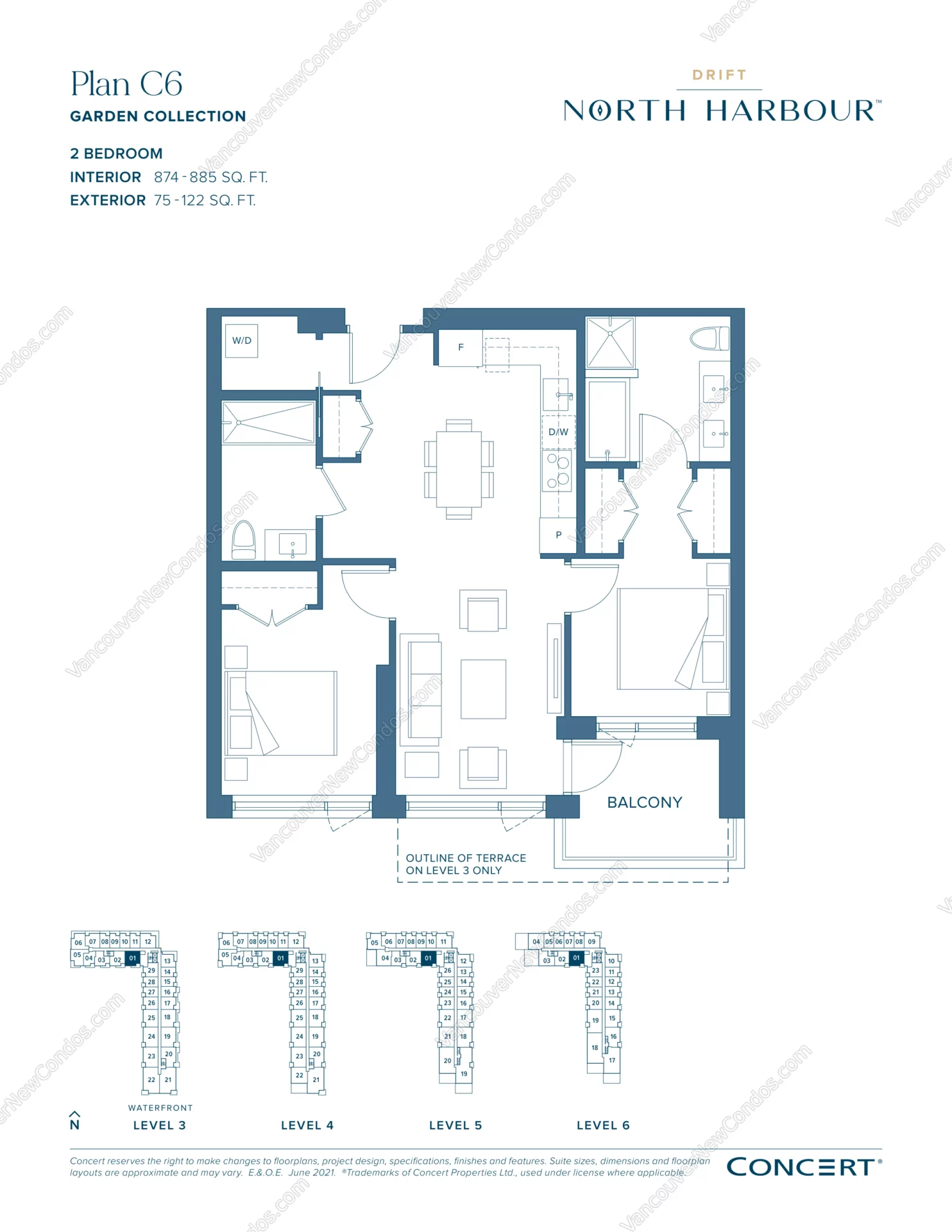 Drift at North Harbour - Plan C6 ( 2 Bedroom )