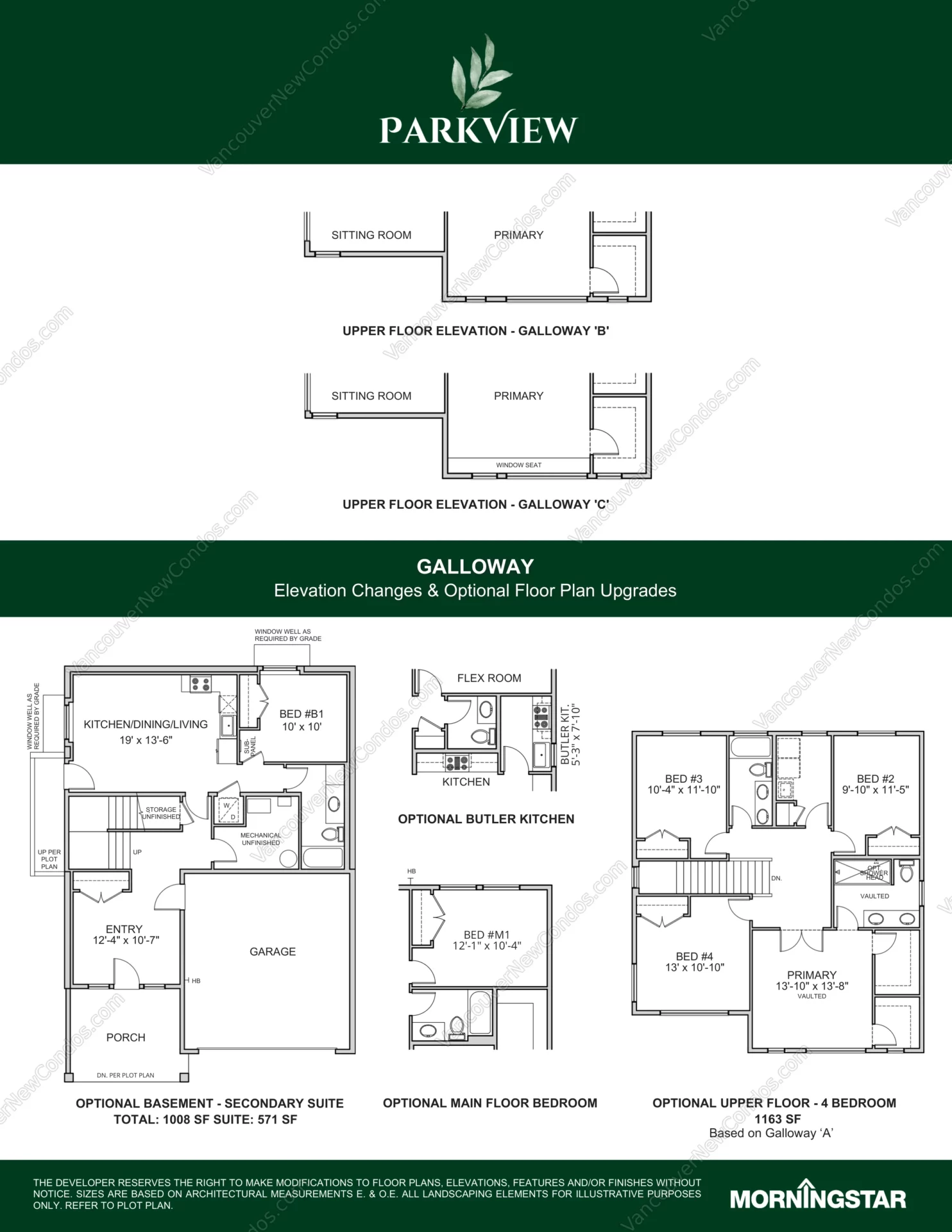 Parkview - Plan GALLOWAY-A ( 4 Bedroom )