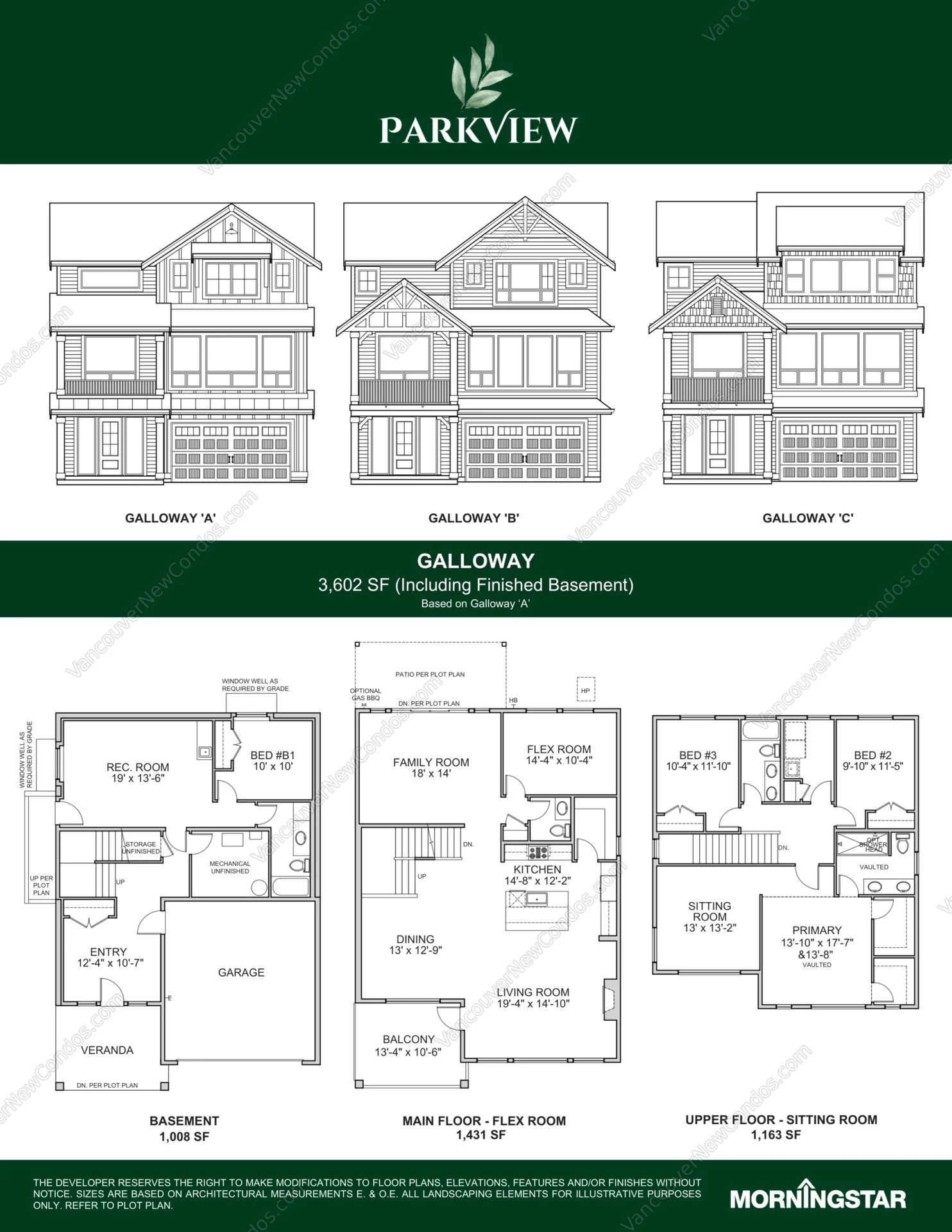 Parkview - Plan GALLOWAY ( 4 Bedroom )