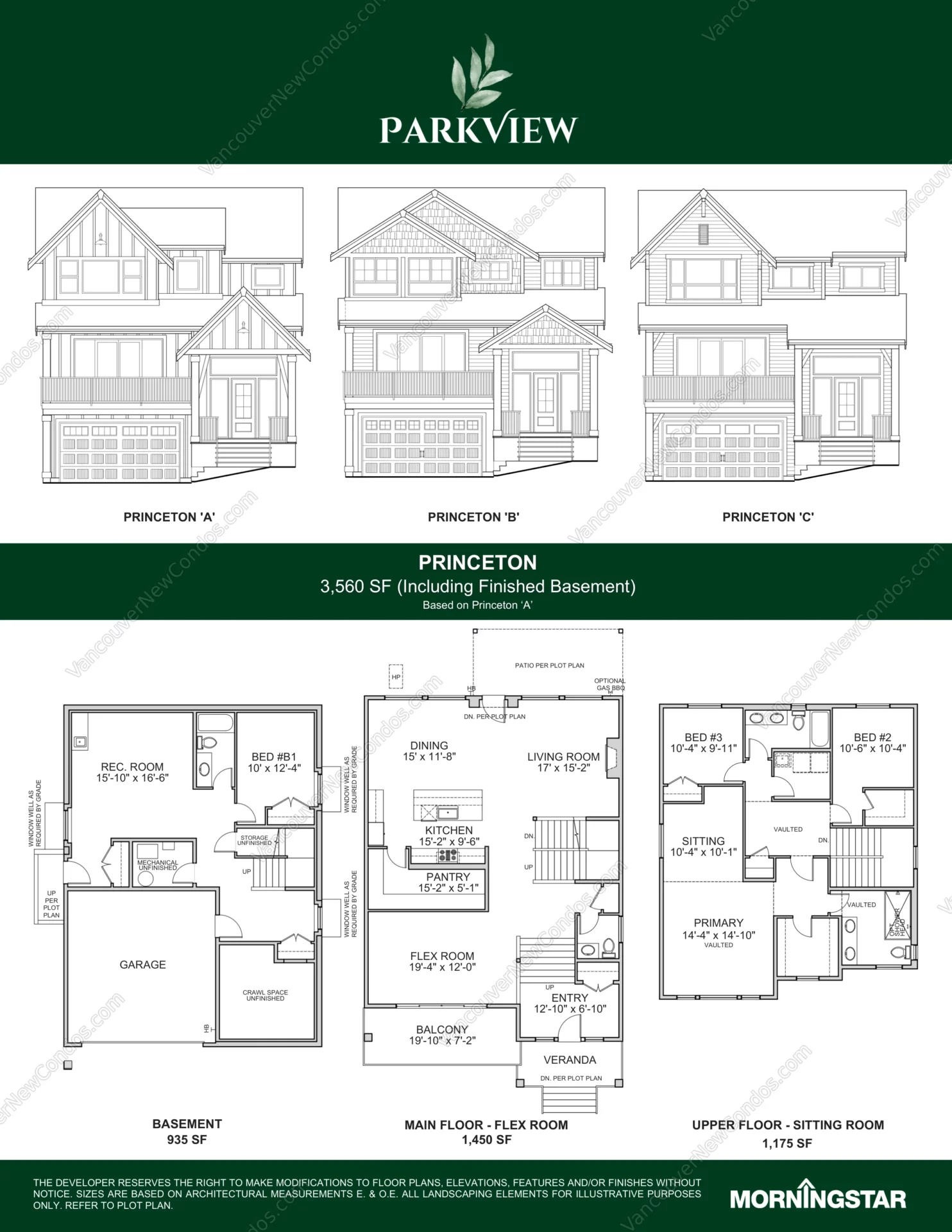 Parkview - Plan PRINCETON-A ( 4 Bedroom House )