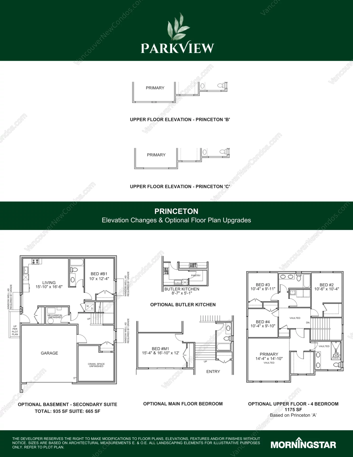 Parkview - Plan PRINCETON ( 4 Bedroom )
